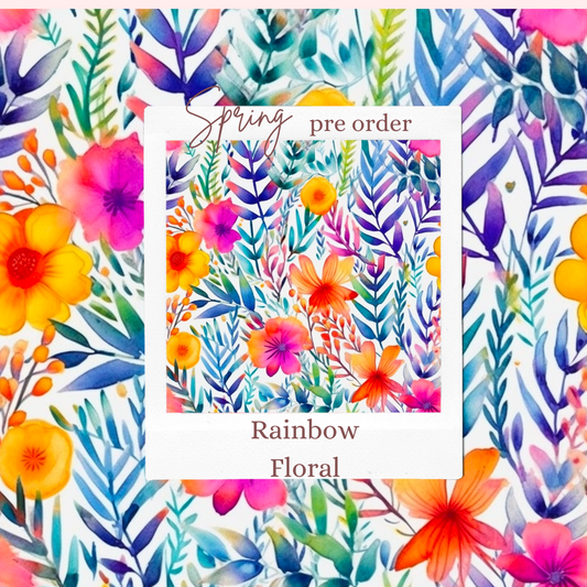 Rainbow Floral Design